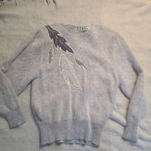 Vintage Gray Angora Sweater